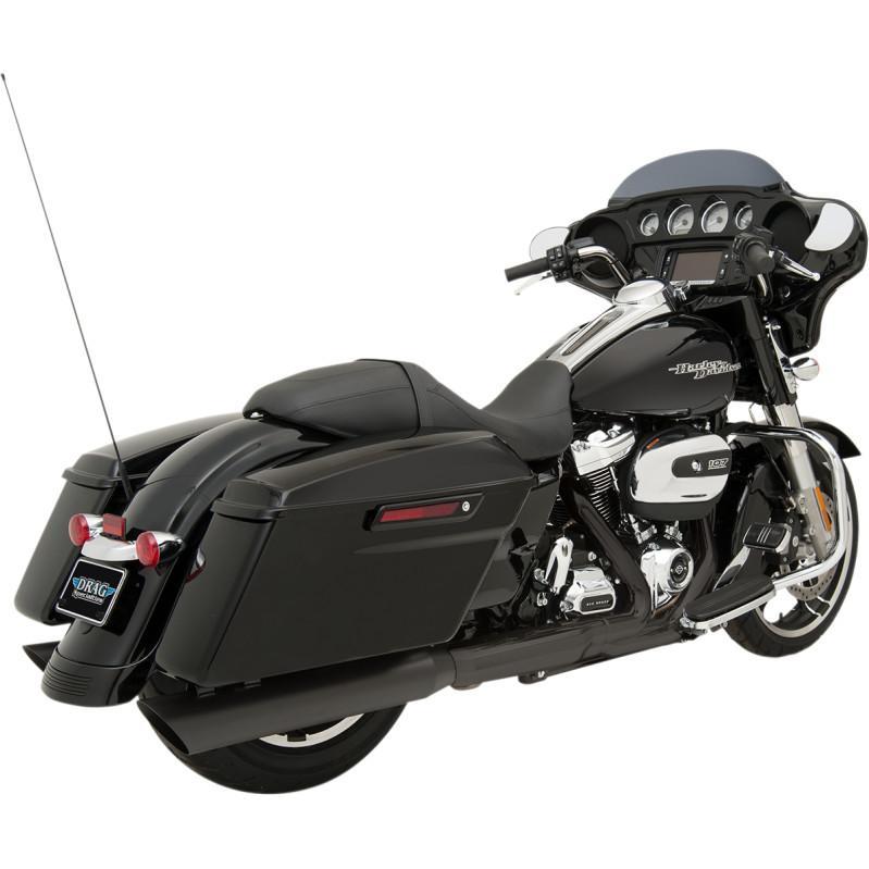 Drag Specialties Black 4" Slip-on Mufflers, Milwaukee 8 engine - BLACK - 1801-1190 - Image 3