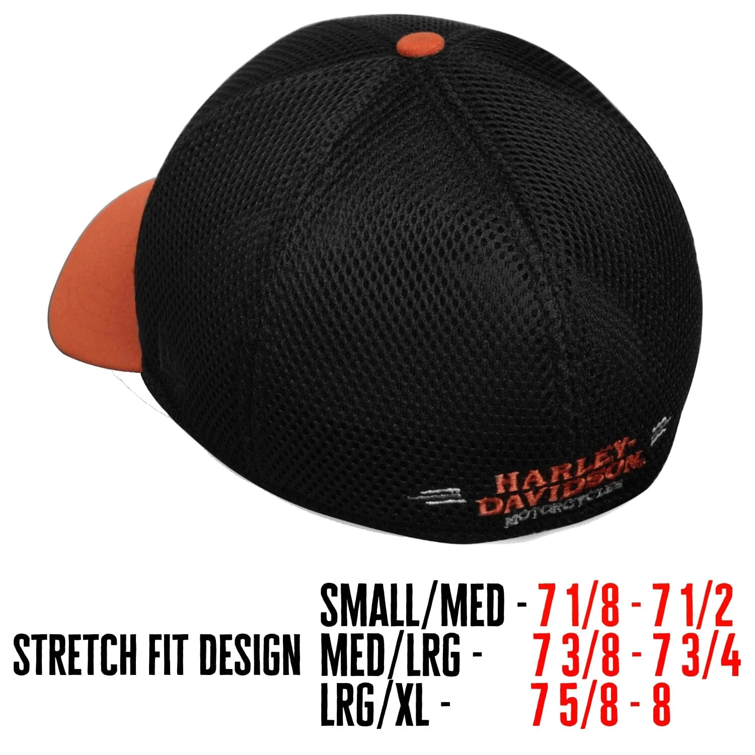 Harley-Davidson 39THIRTY Stretch Fit Baseball Cap Colorblocked Logo - 99447-16VM - Image 4