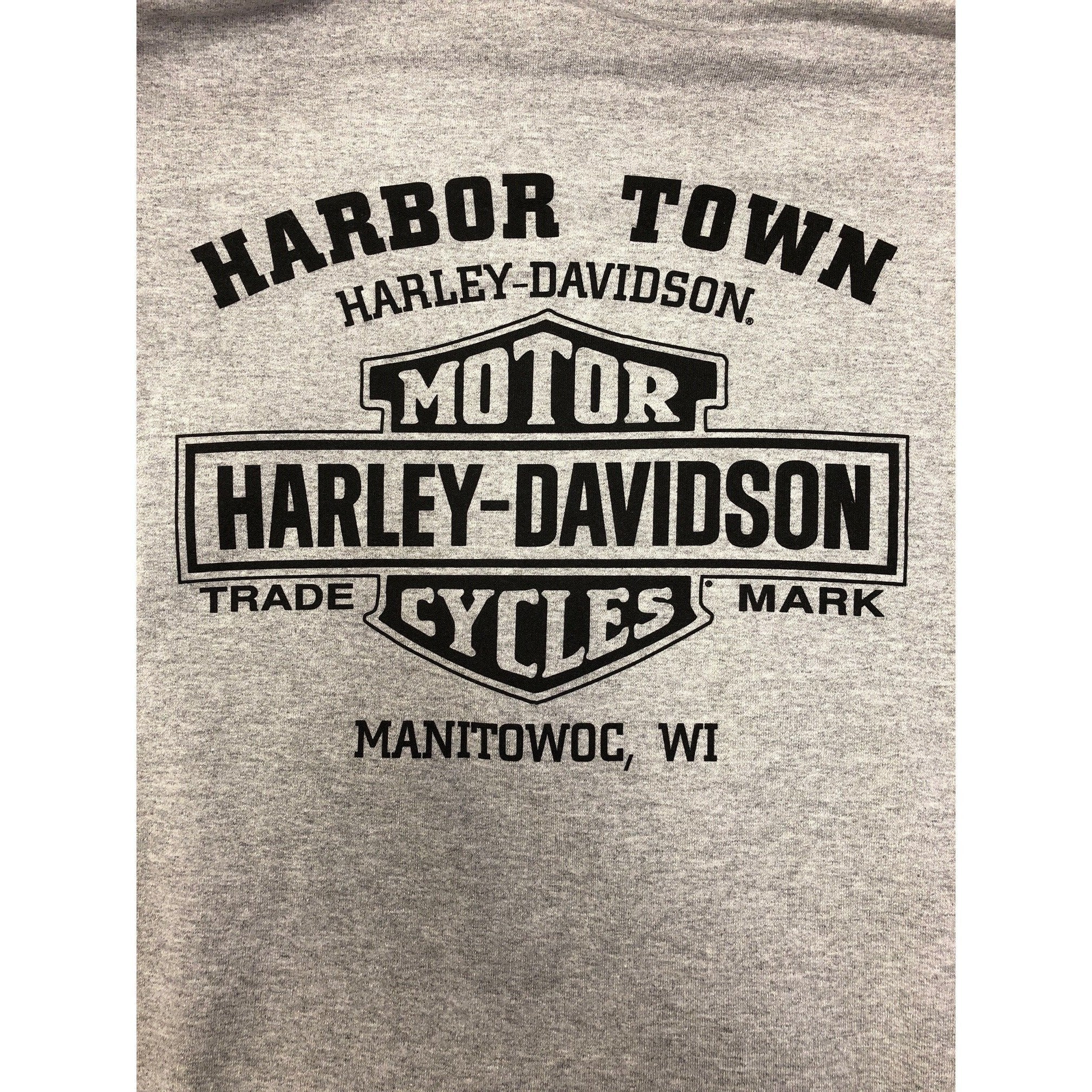 Harley-Davidson™ Men's Bar & Shield Logo Pullover Hooded Sweatshirt, Gray - 40290205 - Image 3