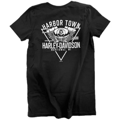 Harley-Davidson Women's Mrs. Clause Christmas T-Shirt, Black - Image 4